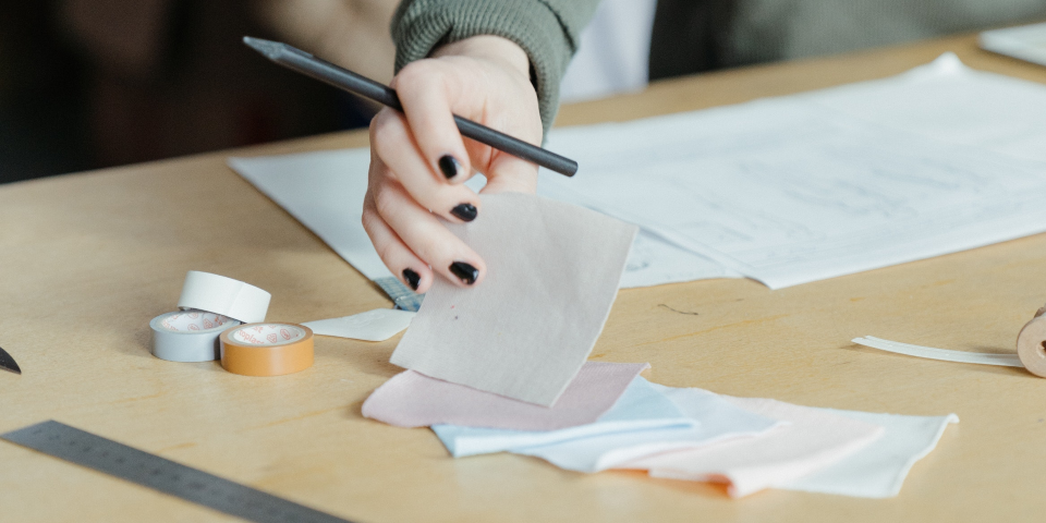 Designer working at a factory.