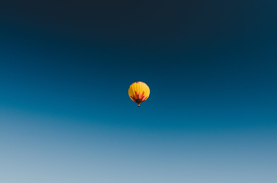 Hot Air Balloon in the Skies 
